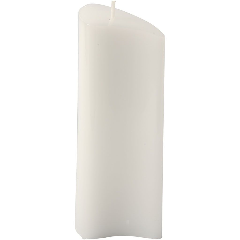 Durable Plastic Candle Mould Size 220 x 57 mm Wick Size 18 - Wave - Home - Crafts