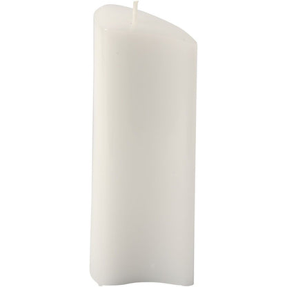 Durable Plastic Candle Mould Size 220 x 57 mm Wick Size 18 - Wave - Home - Crafts