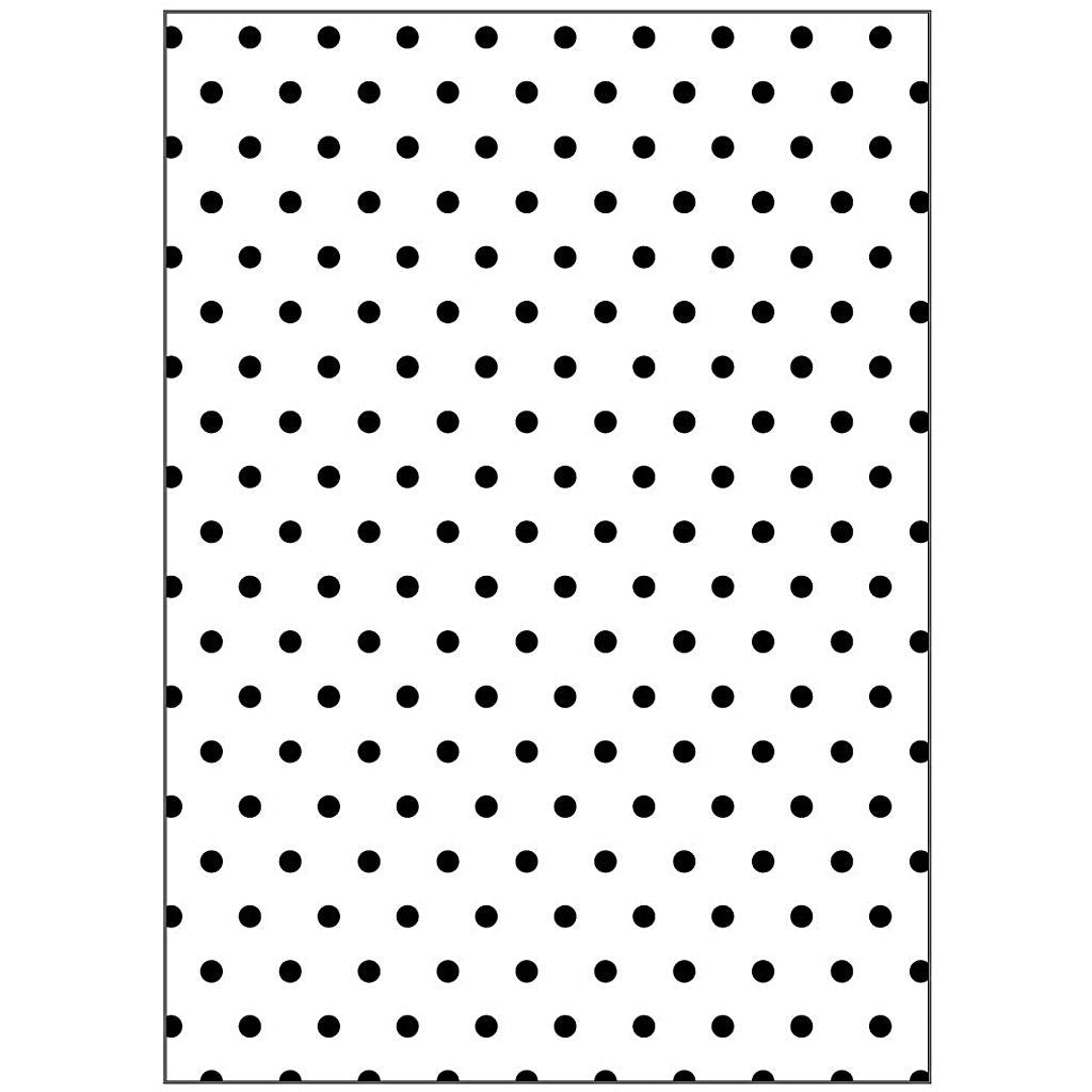 Embossing Folder Suitable For All Machines 5.5" x 4.5" - Polka Dots - Home - Crafts