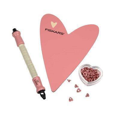 Eyelet Setter Heart Shaped 80 Eyelets Brads & Mat Tool Starter Kit Set Craft - Home - Crafts