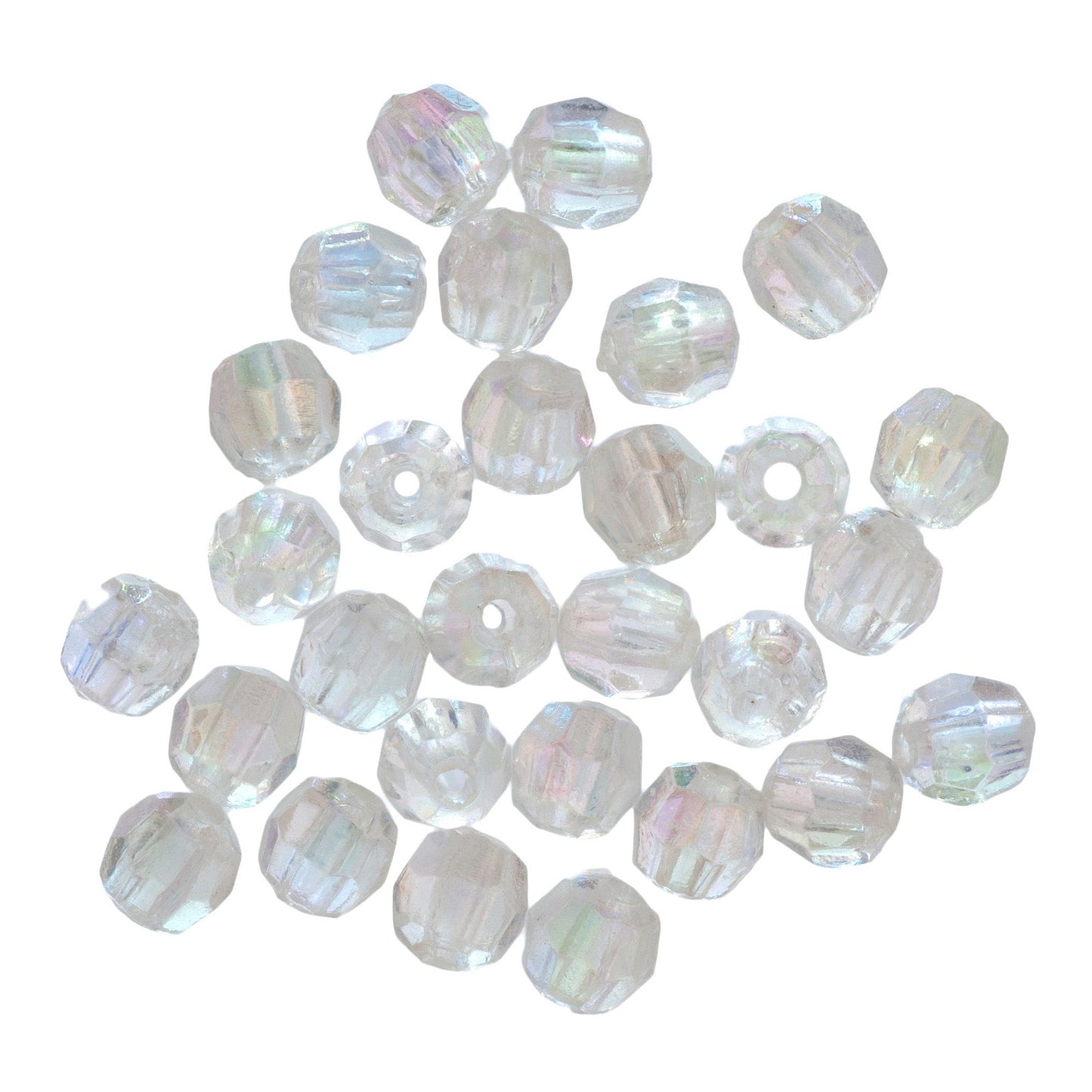 Faceted Aurora Beads 4-8mm 100 Pack Trimits Essentials Beading supplies Jewellery Beadwork DIY Handmade