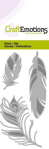 Feathers Stencil Die Universal Embossing Cutting Machine Sizzix Card Making - Home - Crafts
