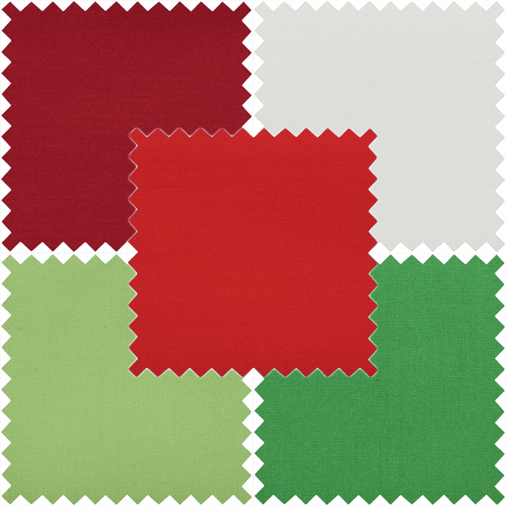 Festive Colours Fabrics | Fat Quarter Tartans | 100% Cotton | Pack of 5 - Home - Crafts
