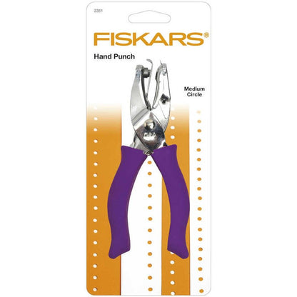 Fiskars 3 mm Diameter Circle Round Hand Punch With Sof Grip Handle - Home - Crafts