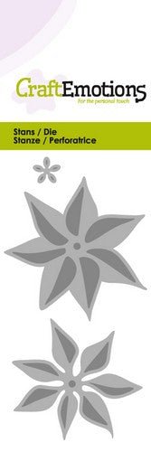 Flower Poinsettia Stencil Die Universal Embossing Cutting Machine Sizzix Card Making - Home - Crafts