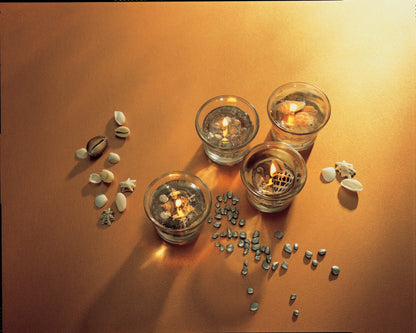 Gel Candlemaking Craft Kit | Instructions Gel Wax Glass Containers Wicks Pebbles Shells