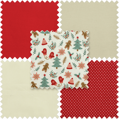 Gingerbread Fabrics | Fat Quarter Tartans | Cotton | Pack of 5