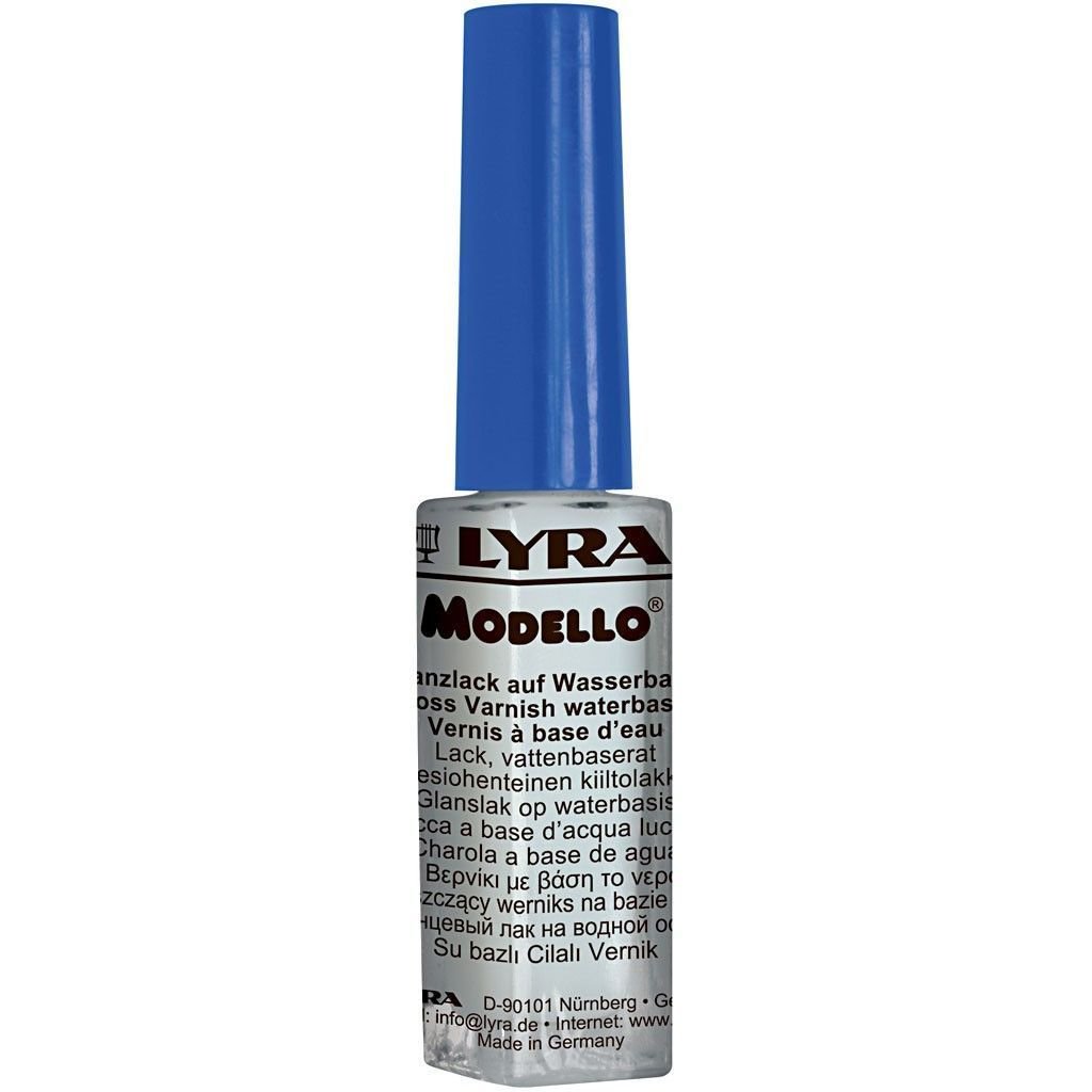 Glossy Varnish Bottle With Brush For Modelling Cernit Figures 10 ml - Home - Crafts