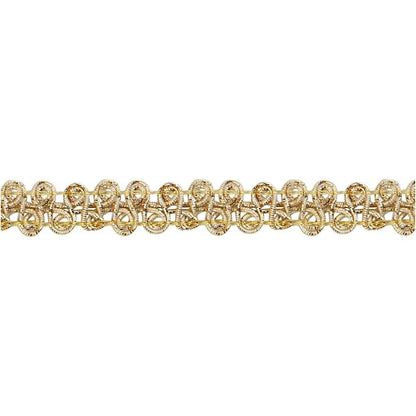 Gold Braided Metallic 10 mm Trim Ribbon Sewing Card Making Craft x 10m - Home - Crafts