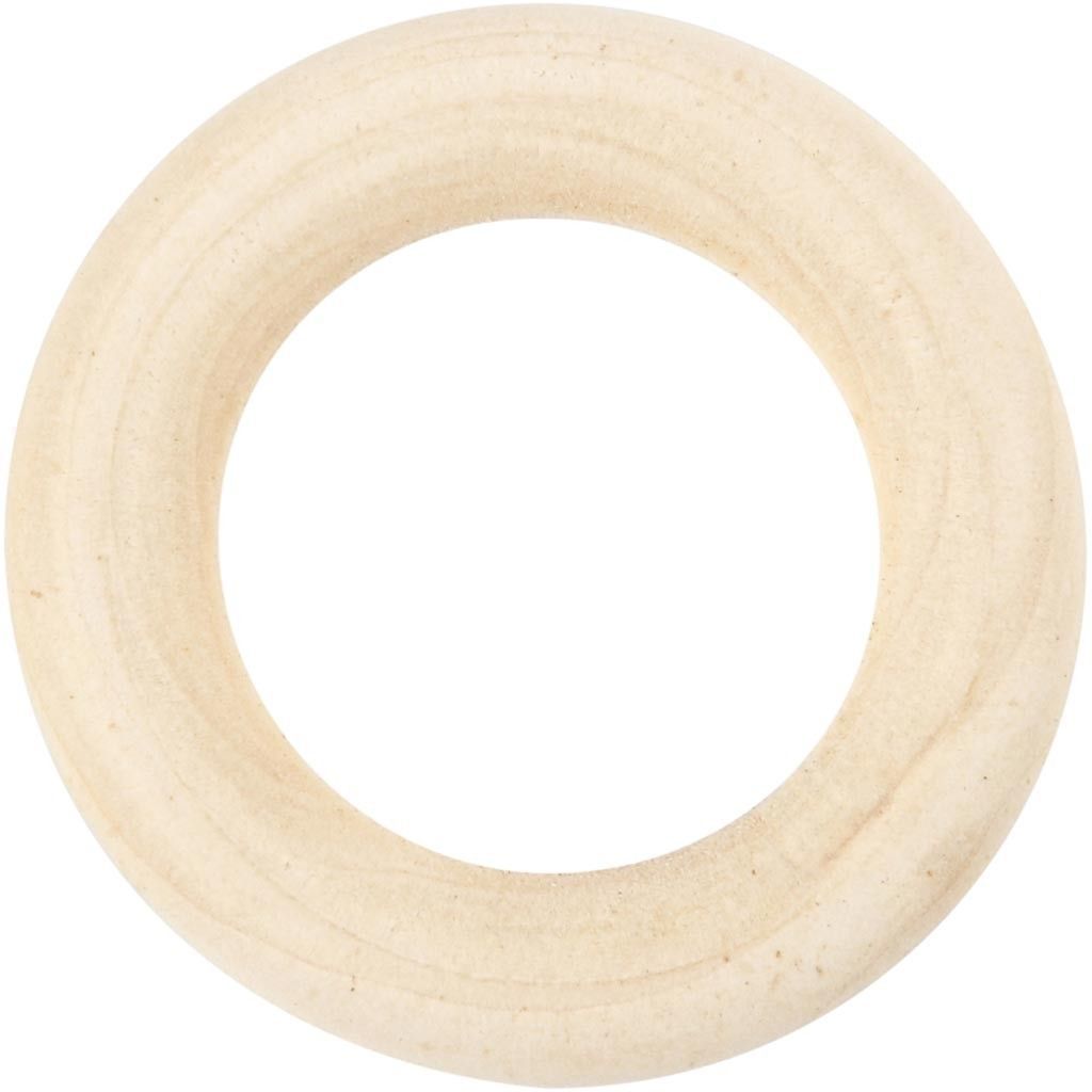 Grass Wood Curtain Ring Wooden Utility Items 35 mm 8Pcs - Home - Crafts