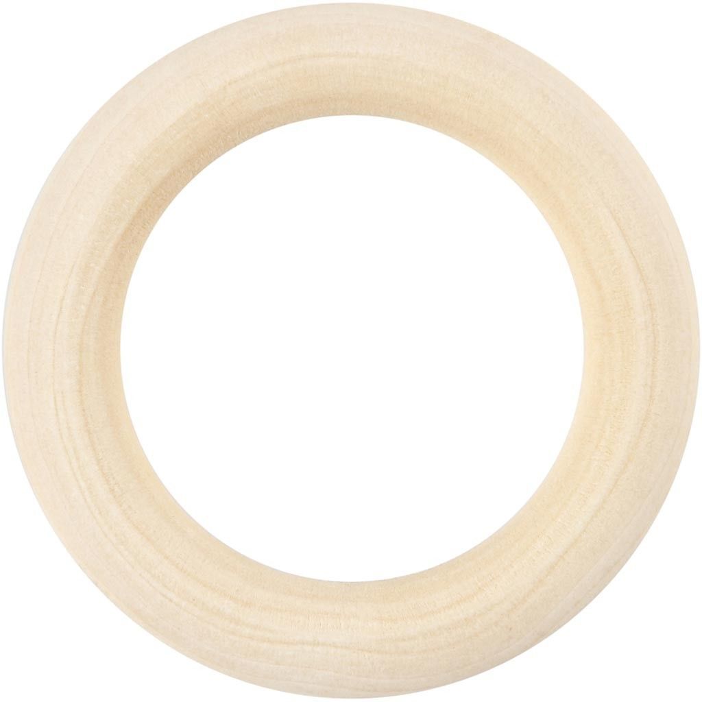 Grass Wood Curtain Ring Wooden Utility Items 55 mm 6Pcs - Home - Crafts