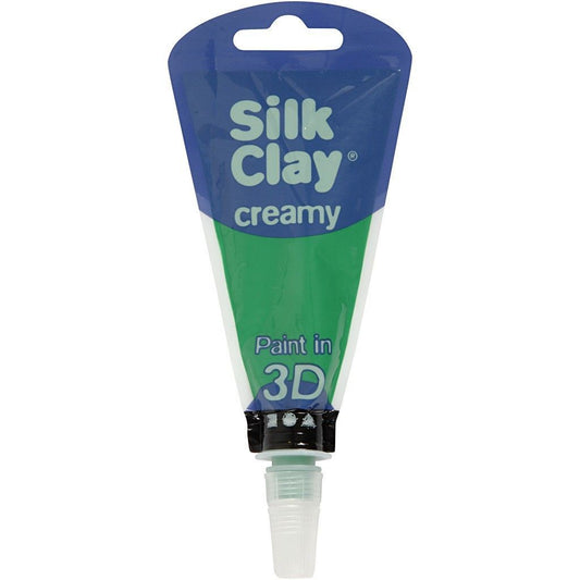 Green Colour Liquid Modelling Clay Piping Bag For Relief Drawing 35 ml - Home - Crafts