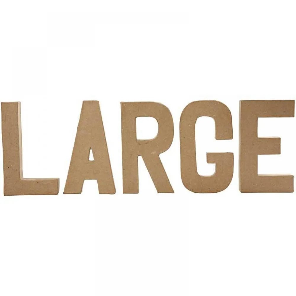 Large Paper Lettering Handmade Paper Mache Cardboard Letters 10cm 20cm Tall DIY Craft Alphab ...