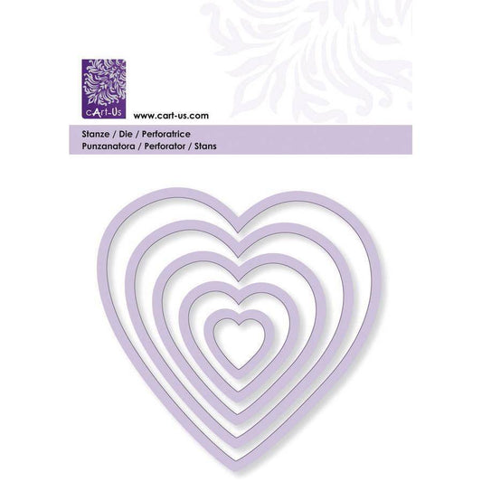 Heart Frame All Machine Punching Embossing Stencil Decoration Craft 19 - 90 mm - Home - Crafts