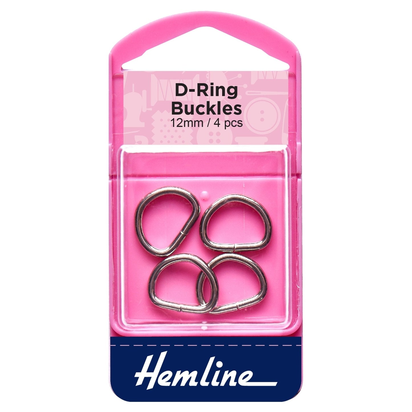 Hemline D Shaped Nickel Rings Assortment Macramé Bag Making Crafts - Select Size - Home - Crafts