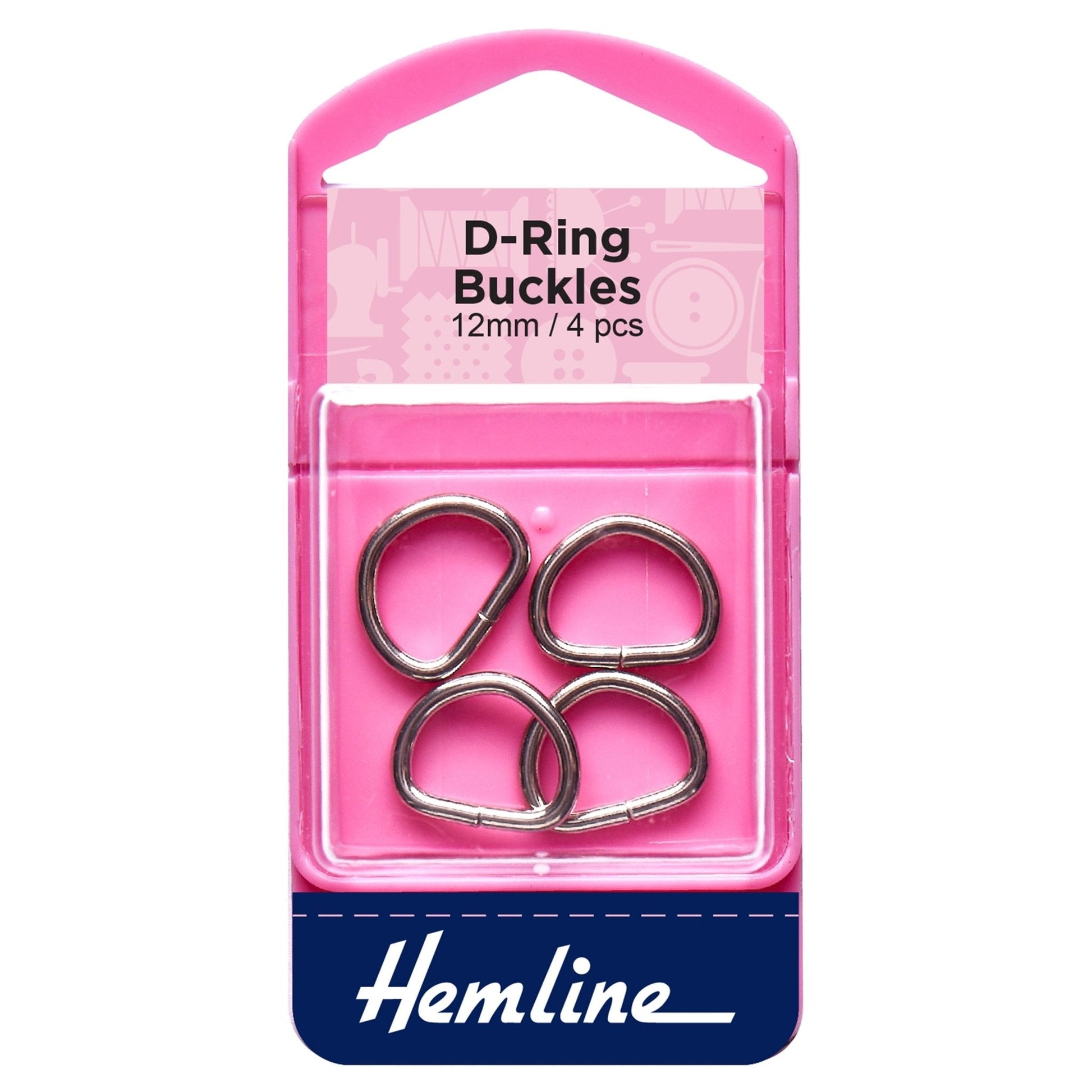 Hemline D Shaped Nickel Rings Assortment Macramé Bag Making Crafts - Select Size - Home - Crafts