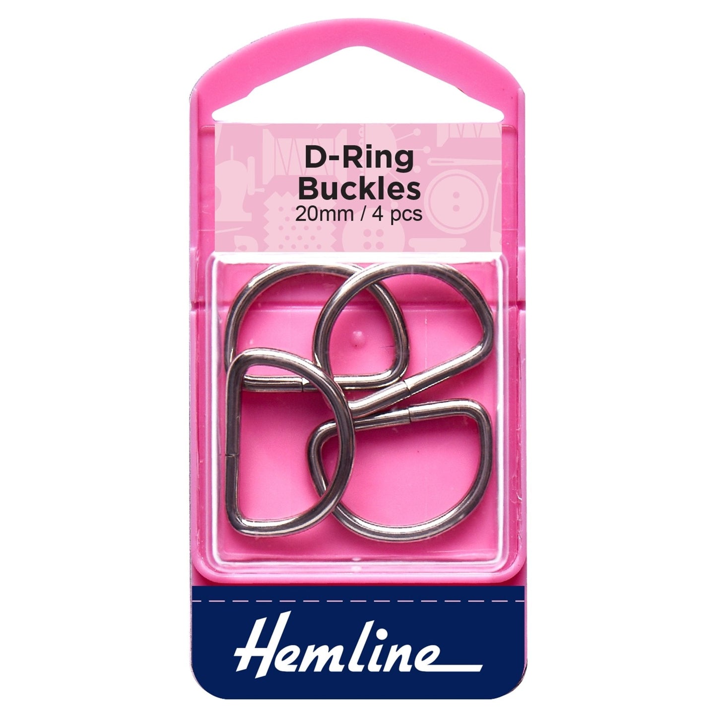 Hemline D Shaped Nickel Rings Assortment Macramé Bag Making Crafts - Select Size - Home - Crafts