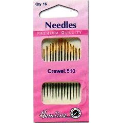 Hemline Gold Eyed Needles - Crewel 5 - 10 - Home - Crafts