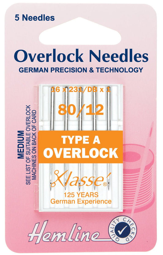 Hemline Overlock / Serger Machine Needles Type A Medium - Home - Crafts