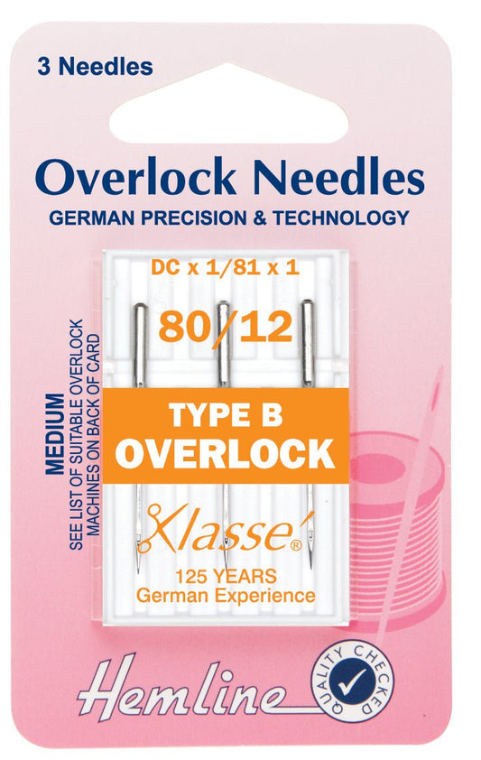 Hemline Overlock / Serger Machine Needles Type B Medium - Home - Crafts