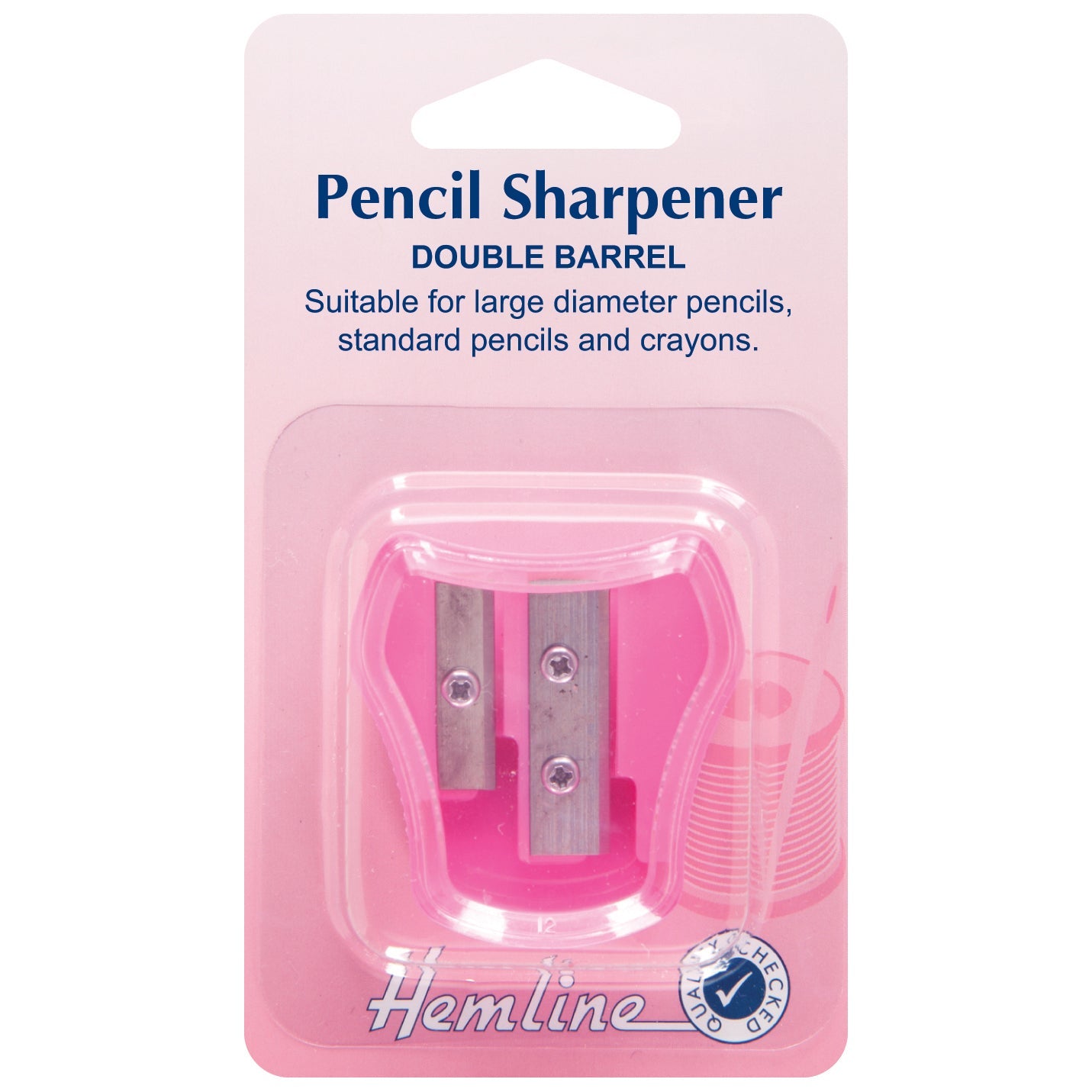 Hemline Plastic Double Barrel Fabric Marker Pencil Sharpener Dressmaking Hand Sewing - Home - Crafts