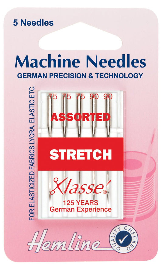 Hemline Sewing Machine Needles Stretch Mixed Sizes - 75/11 & 90/14 - Home - Crafts