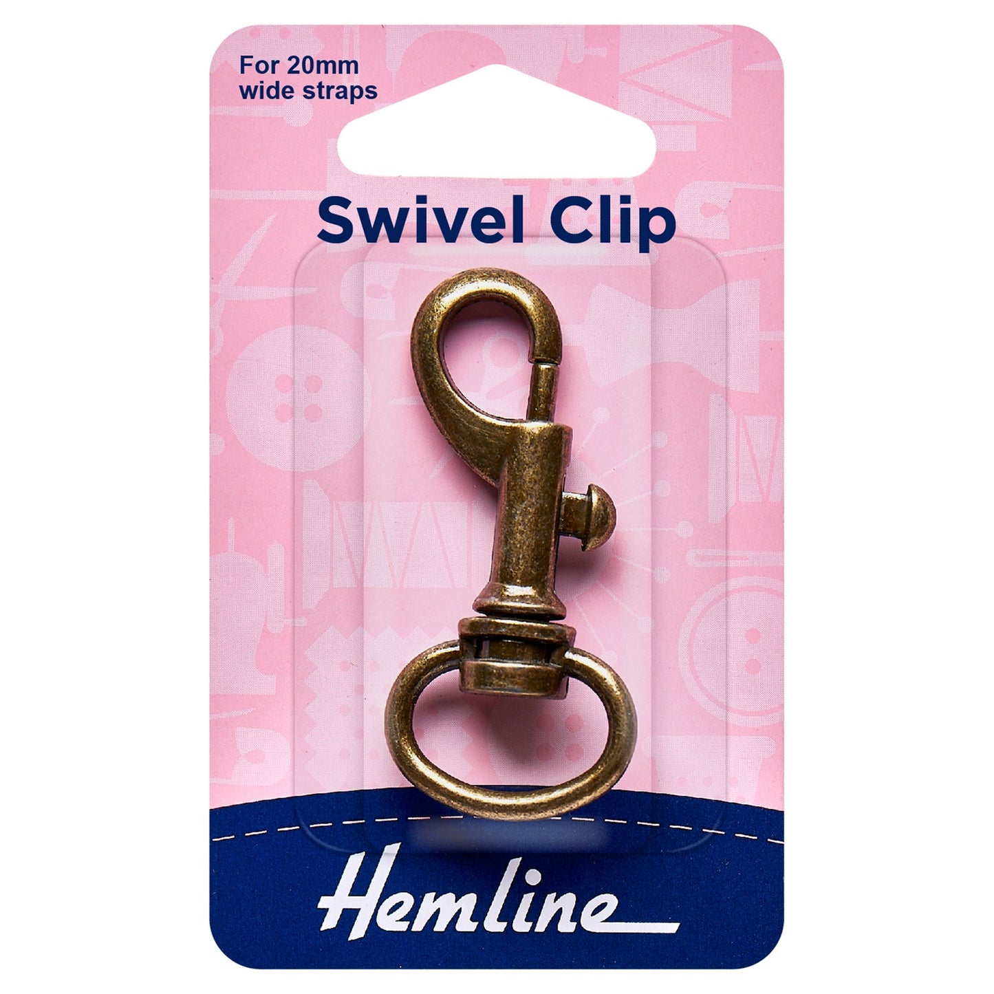 Hemline Swivel Clips Bronze Nickel Macramé Bag Making Crafts