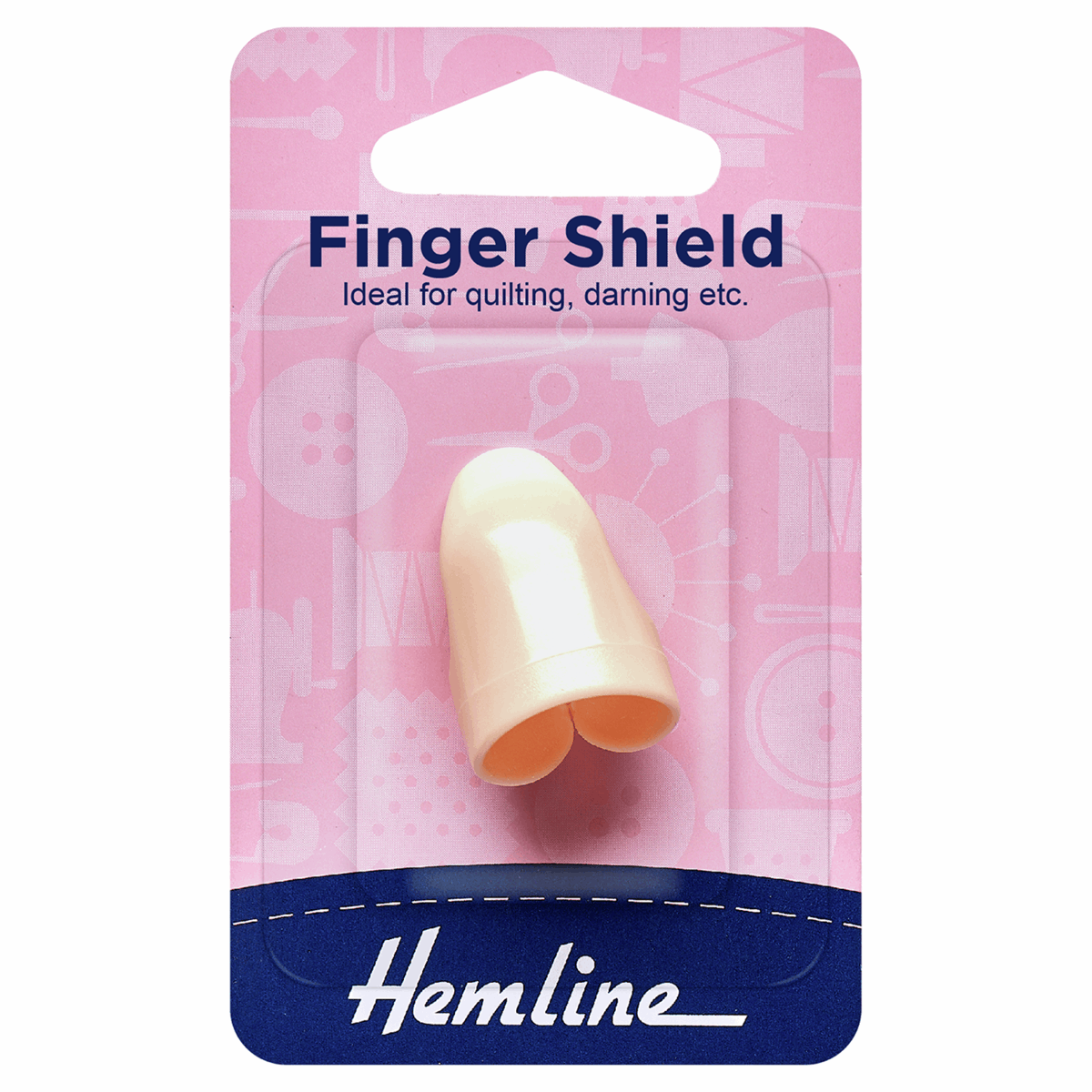 Hemline White Colour Plastic Index Finger Shield Hand Sewing Quilting Darning - Home - Crafts