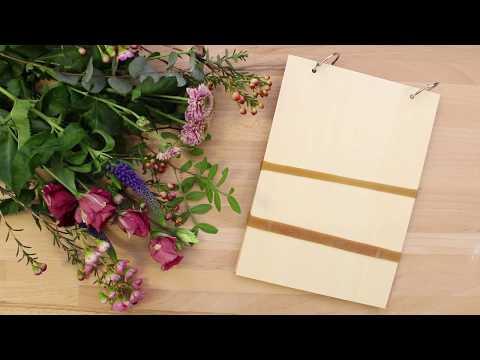 Wooden Flower Press With Metal Rings Decoration Crafts 21x14.8x1 cm