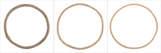 Jute Wrapped Wire Hoop Wreath Base Macramé Home Decoration Crafts - Select Size - Home - Crafts