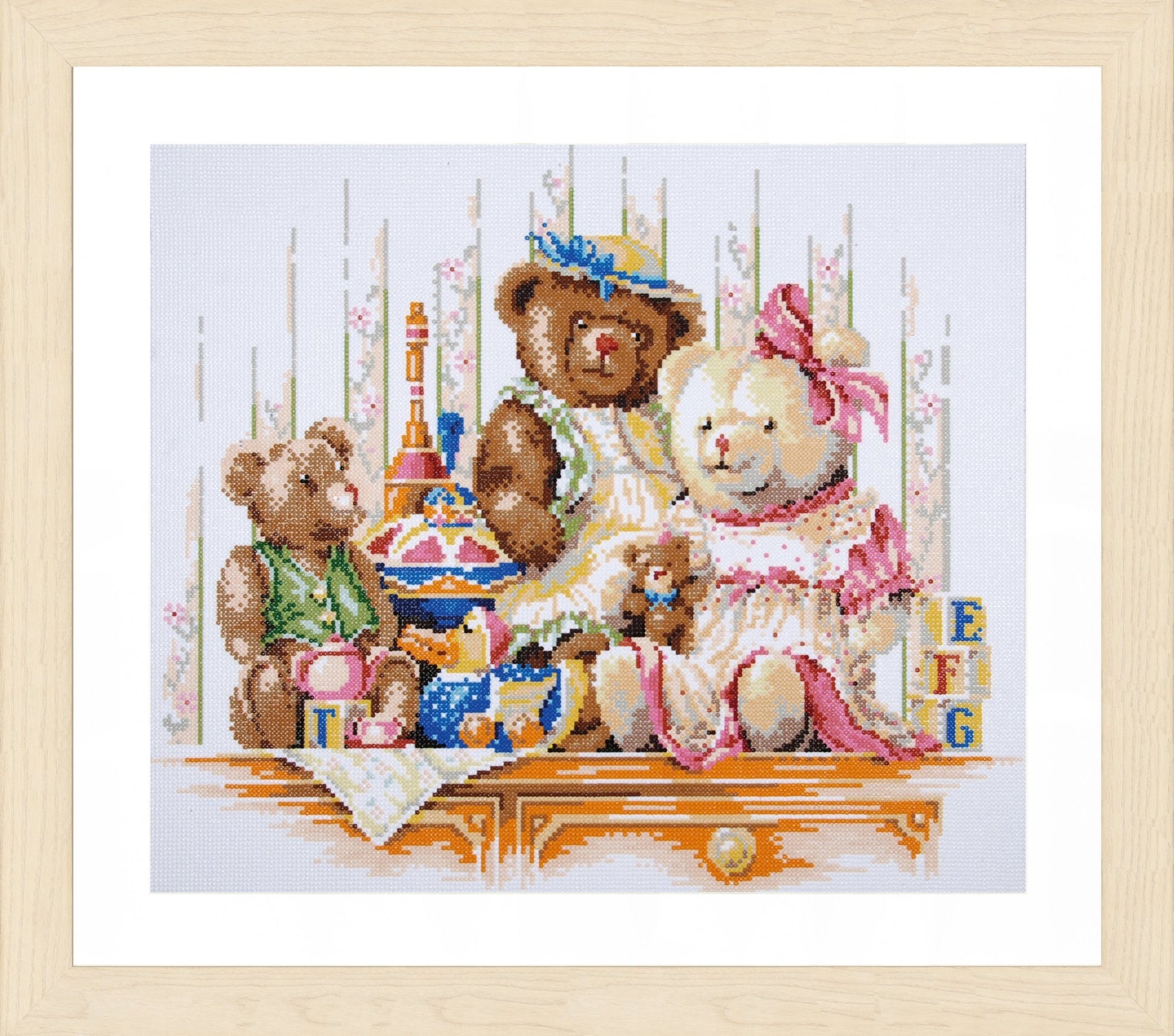 Lanarte Diamond Painting Needlecraft Kit Canvas Children Crafts 55x48 cm - Bears And Toys - Home - Crafts