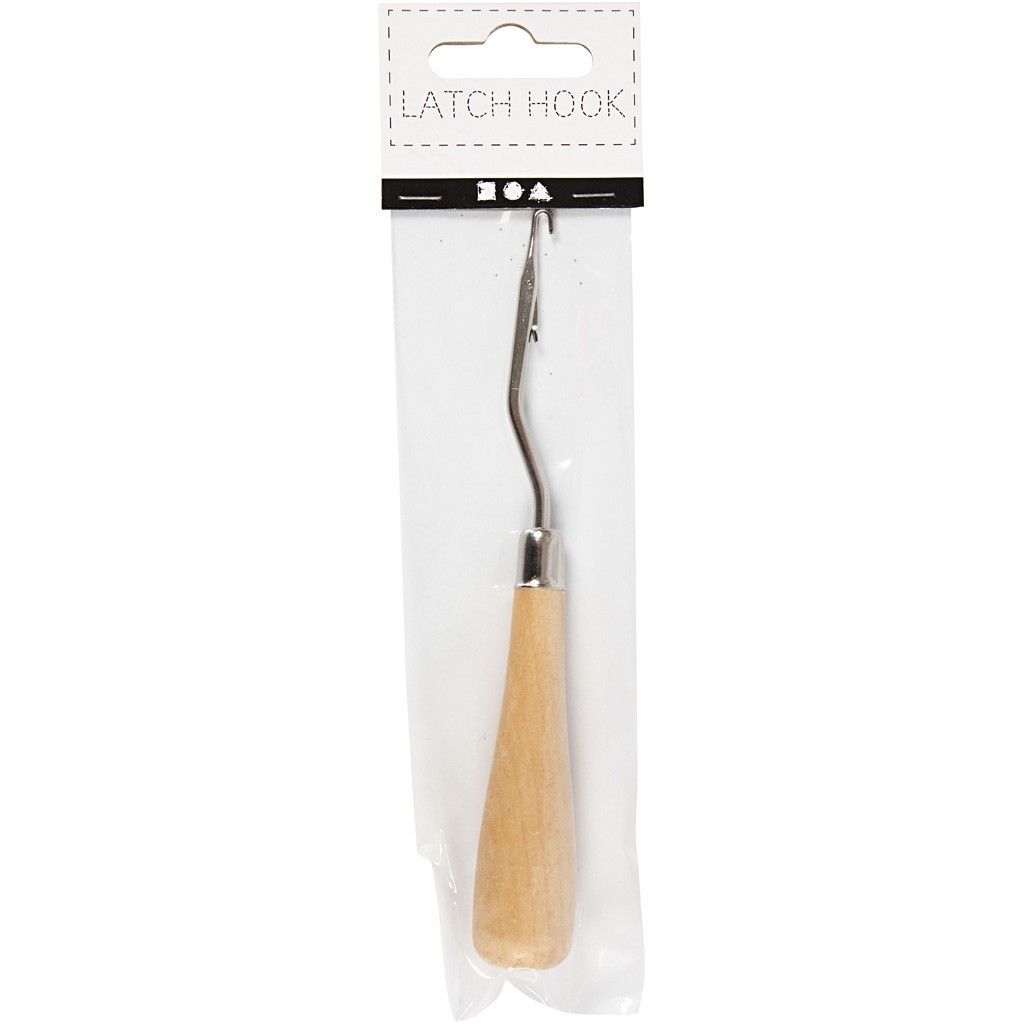 Latch Hook With Light Wooden Handle For Rug Making - Home - Crafts