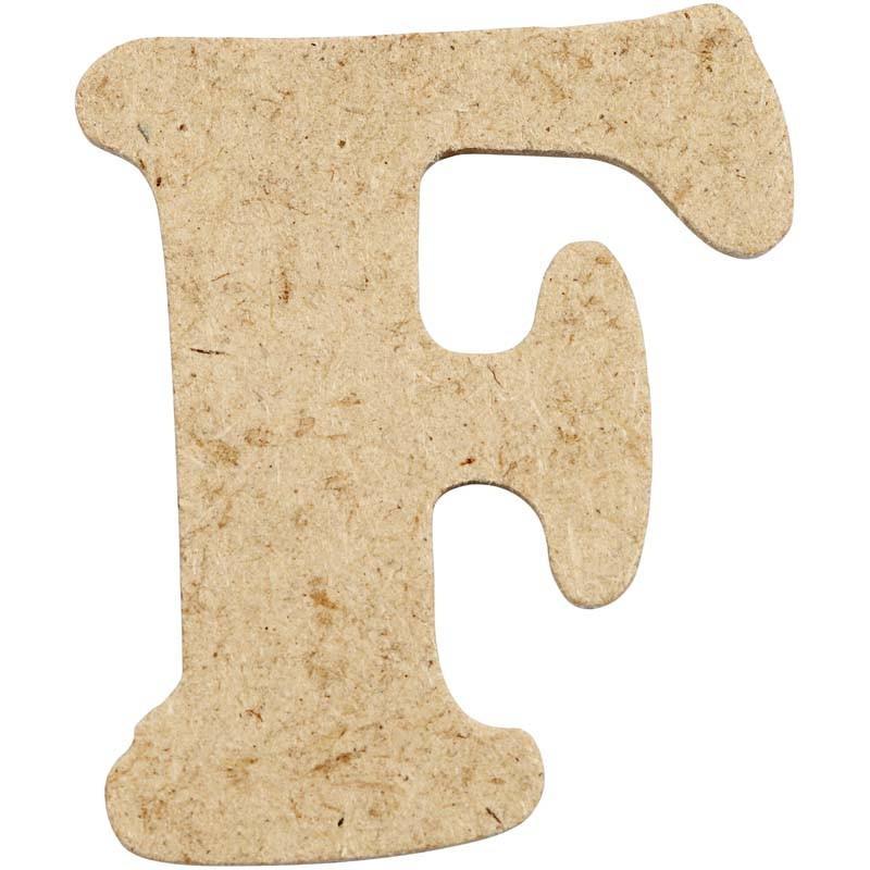 Letters 4cm Pre Punched x 10 - Initial F - Home - Crafts