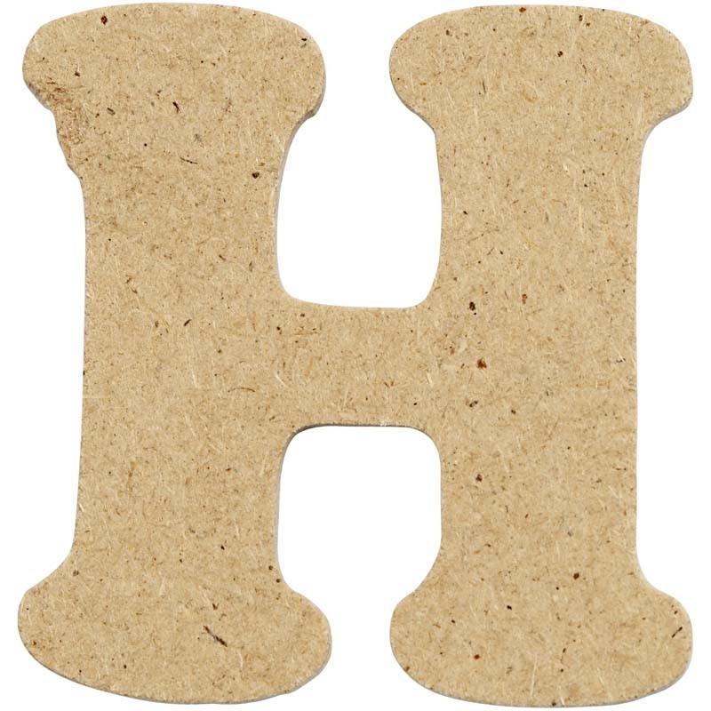 Letters 4cm Pre Punched x 10 - Initial H - Home - Crafts