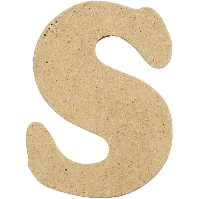 Letters 4cm Pre Punched x 10 - Initial S - Home - Crafts