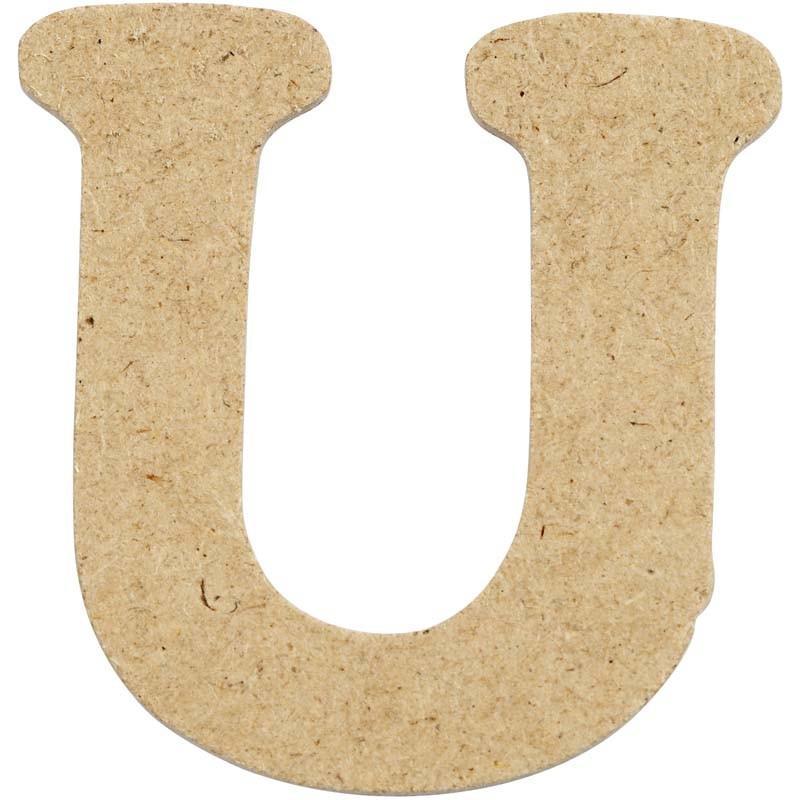 Letters 4cm Pre Punched x 10 - Initial U - Home - Crafts