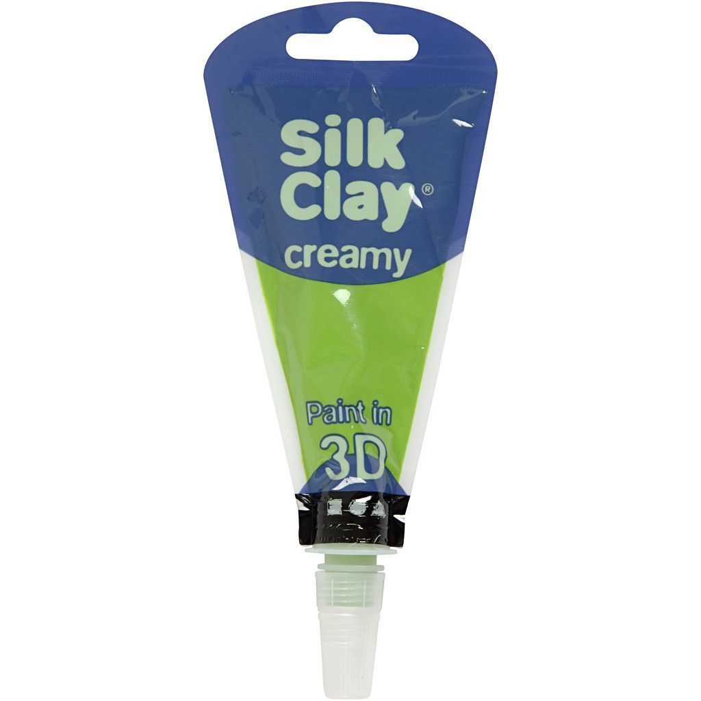 Light Green Colour Liquid Modelling Clay Piping Bag For Relief Drawing 35 ml - Home - Crafts
