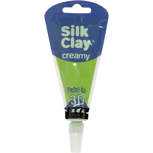 Light Green Colour Liquid Modelling Clay Piping Bag For Relief Drawing 35 ml - Home - Crafts