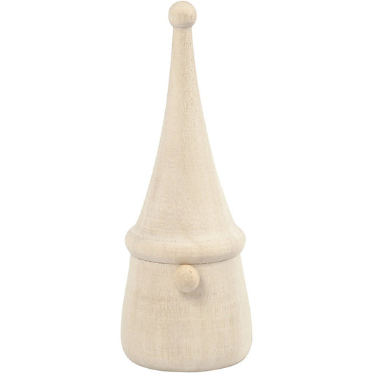 Light Wood Gnomes With Nose Long Cap Decoration Figures Crafts H: 8 cm D: 3 cm - Home - Crafts