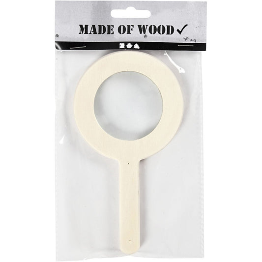 Light Wood Magnifying Glass Office Supplies Decoration Crafts D: 5.5 cm - Home - Crafts