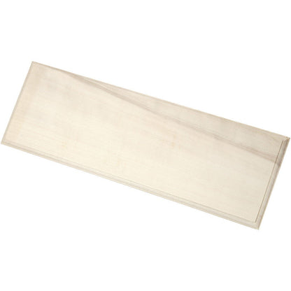 Light Wood Oblong Sign With Metal Mount Hanging Decoration Crafts 10x30x1 cm - Home - Crafts