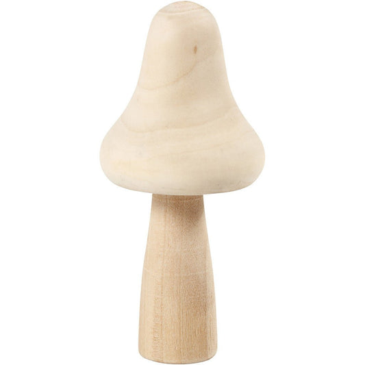 Light Wood Toadstool Mushroom Decoration Crafts H: 10.6 cm D: 5 cm - Home - Crafts