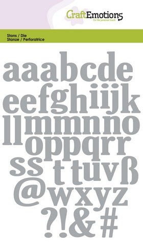 Lowercase Alphabet Stencil Die Universal Embossing Cutting Machine Sizzix Card Making - Home - Crafts