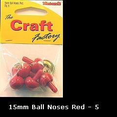 Minicraft Ball Noses 15mm Red - Home - Crafts