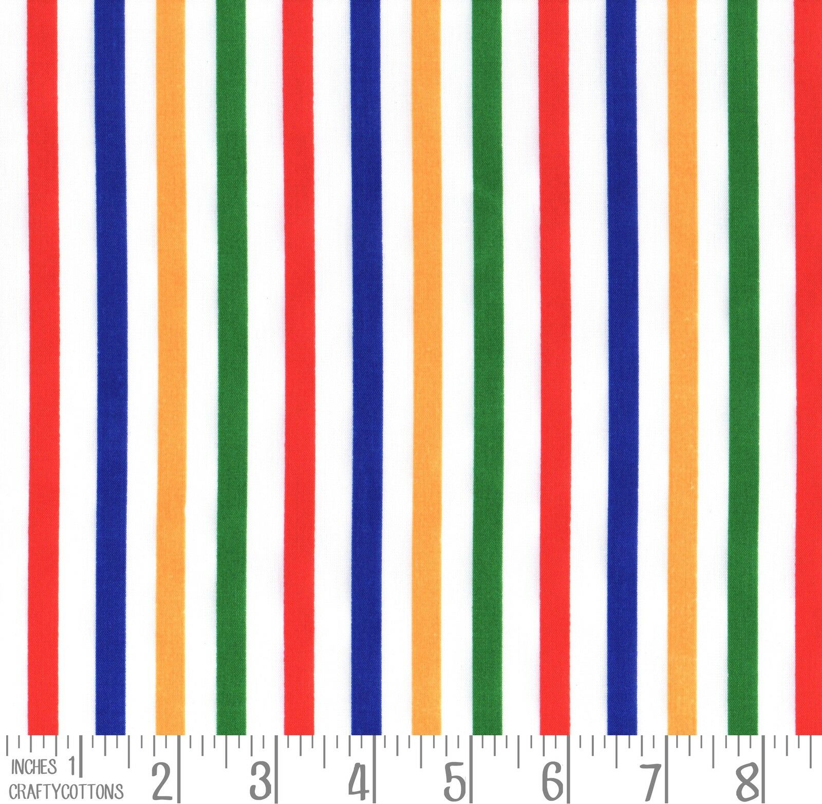 Multi Stripes Polycotton Children Fabric Choose Size - Home - Crafts