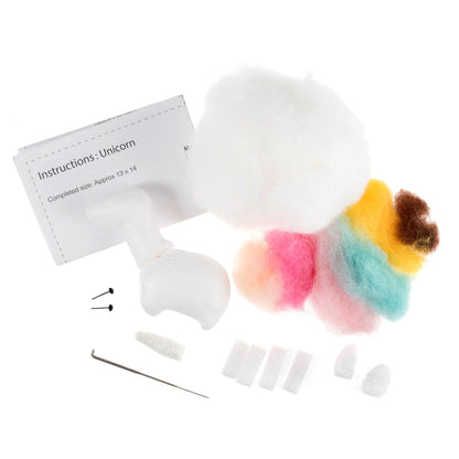 Needle Felting Crafting Kit Unicorn | Cute Decorations Toys | Beginner Friendly