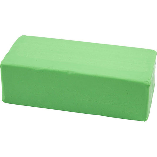 Neon Green Colour Basic Soft Clay For Modelling Crafts 500 g - Home - Crafts