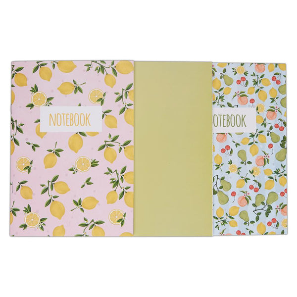 Notebook Set | Fruity | A5 Pack of 3 | Docrafts Papermania | Notepad Set