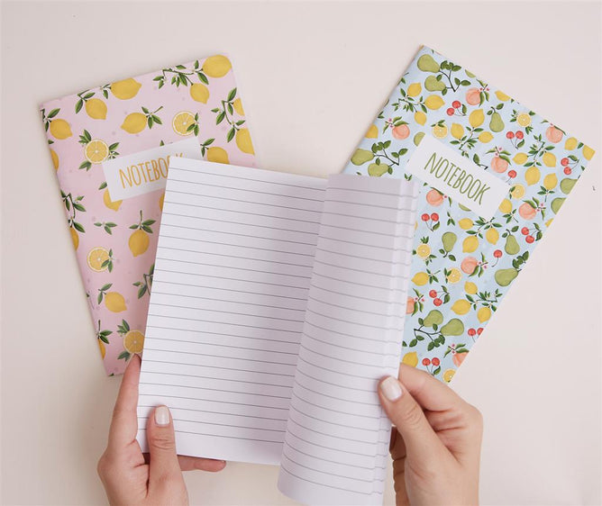 Notebook Set | Fruity | A5 Pack of 3 | Docrafts Papermania | Notepad Set