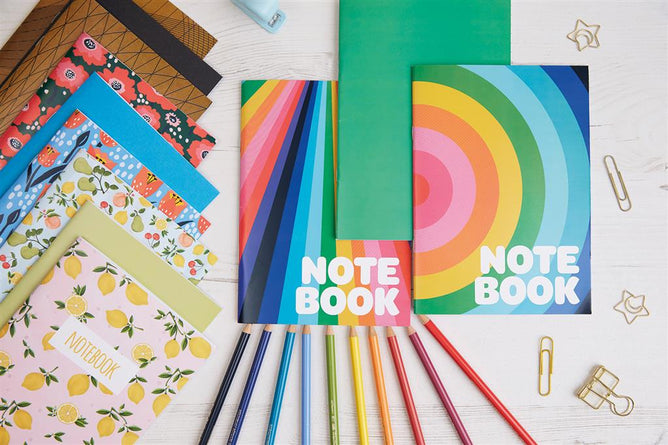 Notebook Set | Woven Lines | A5 Pack of 3 | Docrafts Papermania | Notepad Set